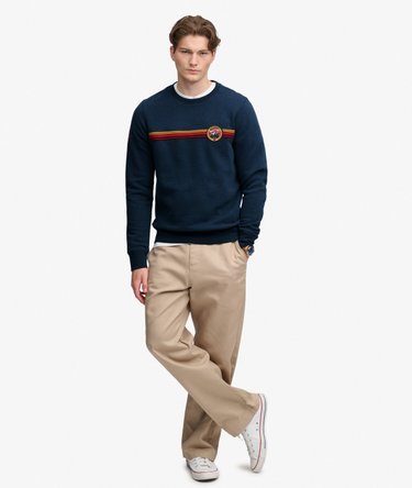 Outdoor Stripe Logo Sweatshirt Afslappet Pasform Image 3