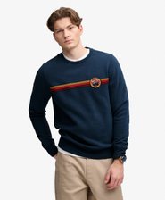 Outdoor Stripe Logo Sweatshirt lockere Passform