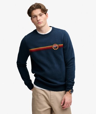 Outdoor Stripe Logo Sweatshirt Afslappet Pasform Image 1