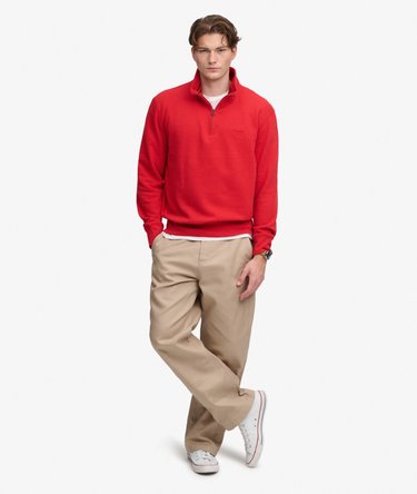 Essential Serif Logo Half Zip Sweatshirt Image 3