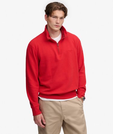 Essential Serif Logo Half Zip Sweatshirt Image 1