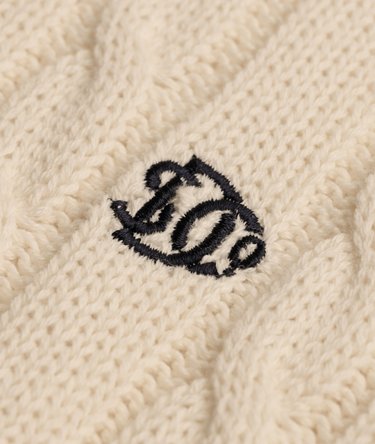 Cotton Cable Knit Crew Jumper Image 6