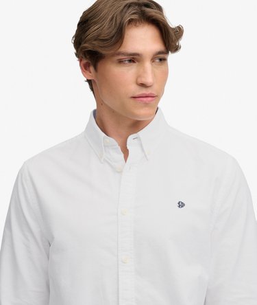 Chemise Oxford Preppy Manches Longues Coupe D&eacute;contract&eacute;e Image 4