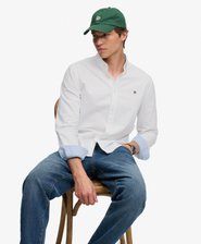 Chemise Oxford Preppy Manches Longues Coupe D&eacute;contract&eacute;e