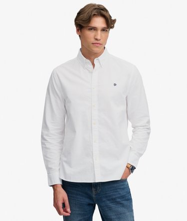 Chemise Oxford Preppy Manches Longues Coupe D&eacute;contract&eacute;e Image 2