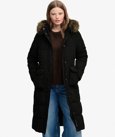 Manteau Everest Longline Puffer coupe ajust&eacute;e Image 1