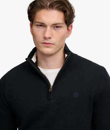 Pull Maille Demi-Zip Coupe Ajust&eacute;e Image 4