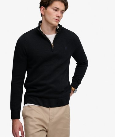 Pull Maille Demi-Zip Coupe Ajust&eacute;e Image 2