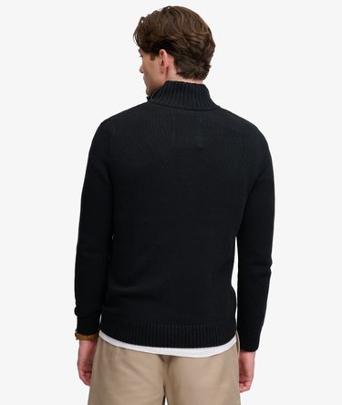 Pull Maille Demi-Zip Coupe Ajust&eacute;e Image 5