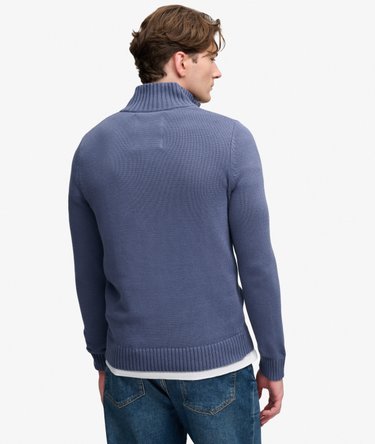 Pull Maille Demi-Zip Coupe Ajust&eacute;e Image 5