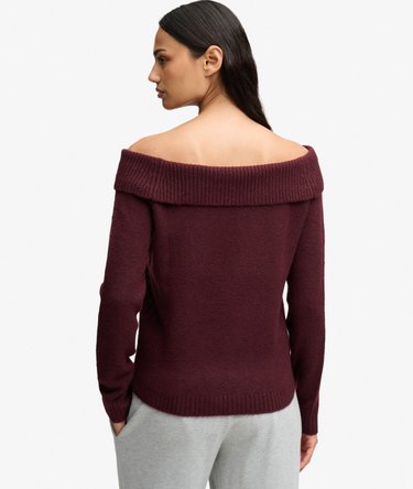 Jersey Bardot Knitted corte ajustado Image 5