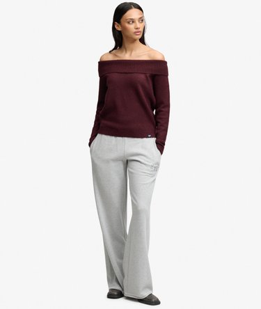 Jersey Bardot Knitted corte ajustado Image 3