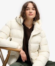 Manteau matelass&eacute; &agrave; capuche Sport