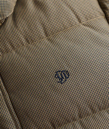 Premium Hooded Check Puffer Jacket Image 7