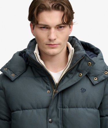 Giacca Puffer a Quadri con Cappuccio Premium Image 4