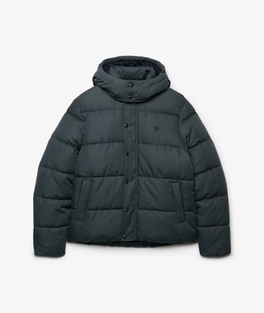 Giacca Puffer a Quadri con Cappuccio Premium Image 8
