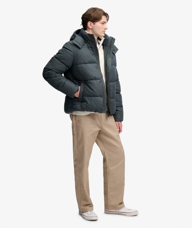Giacca Puffer a Quadri con Cappuccio Premium Image 3