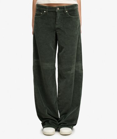Pantalones de Pana Jumbo Baggy de Talle Medio Image 3