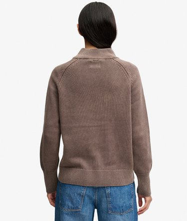 Washed Classic Half Zip Knit Image 5
