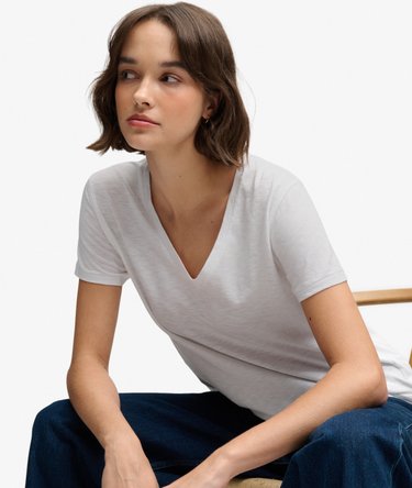Studios Slub T-shirt met Borduursel Image 2
