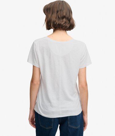 Studios Slub T-shirt met Borduursel Image 4