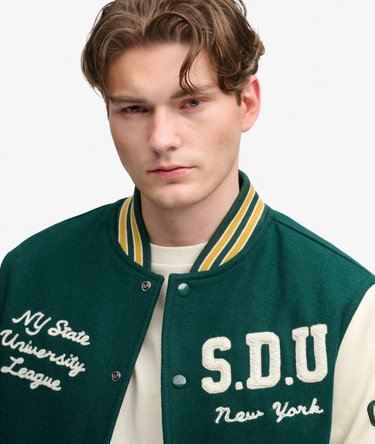 Chaqueta Varsity con Parches Vintage Image 4