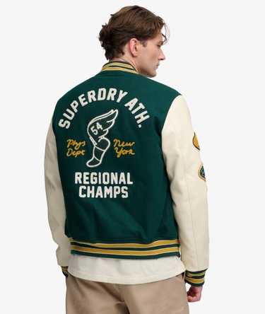 Chaqueta Varsity con Parches Vintage Image 5