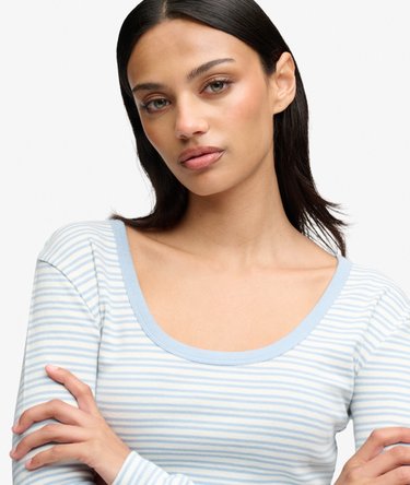 Top a Righe a Maniche Lunghe Athletic Essentials Image 4