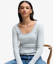 Athletic Essentials Striped Long Sleeve Top