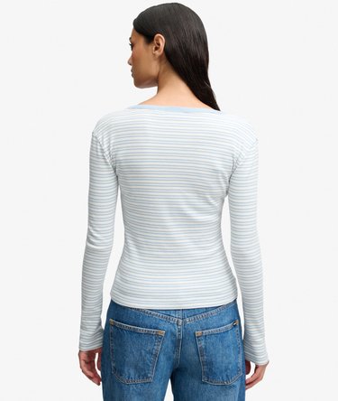Top a Righe a Maniche Lunghe Athletic Essentials Image 5