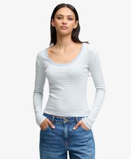 Athletic Essentials Striped Long Sleeve Top