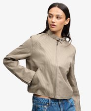 Moto Check Jacket
