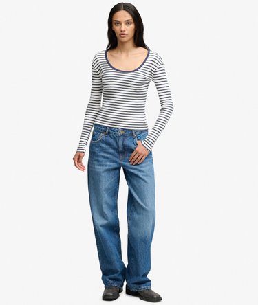 Athletic Essentials Striped Long Sleeve Top Image 3