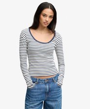 Athletic Essentials Striped Long Sleeve Top