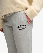 Athletic Embroidered Flare Joggers