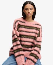 Slouchy Brushed Stripe Knit Jumper