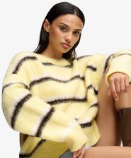 Stribet Strik Sweater Afslappet Pasform