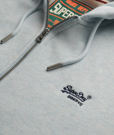 Essential Logo Half Brushed Zip Hoodie Image 6