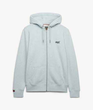 Essential Logo Half Brushed Zip Hoodie Image 7
