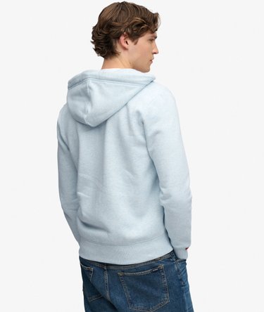 Essential Logo Half Brushed Zip Hoodie Image 5