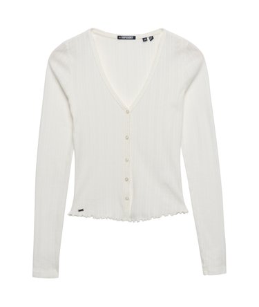 Athletic Essential Pointelle Cardigan Image 7