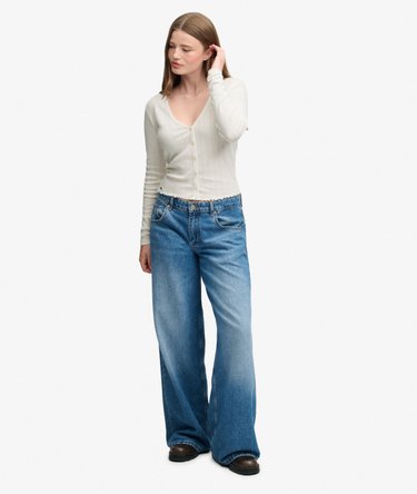 Athletic Essential Pointelle Cardigan Image 3