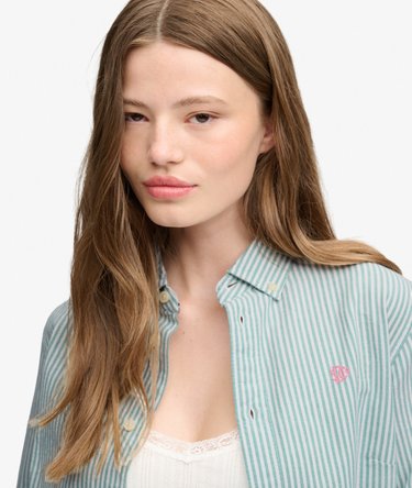 Slim Oxford Button Down Long Sleeve Shirt Image 4