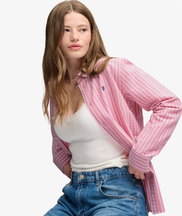Slim Oxford Button Down Long Sleeve Shirt Image 3