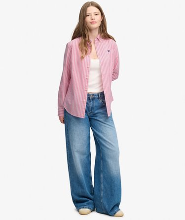 Slim Oxford Button Down Long Sleeve Shirt Image 4