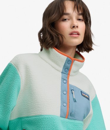 Colour Block Fleece Pullover Image 4