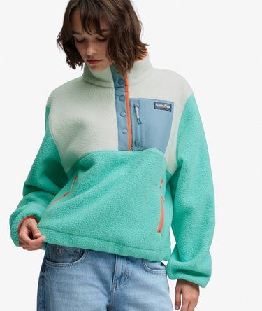 Colour Block Fleece Pullover Image 2
