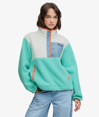 Colour Block Fleece Pullover Image 1