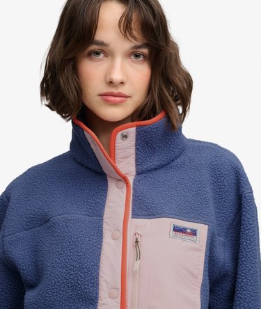 Colour Block Fleece Jacket Image 4