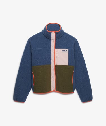 Colour Block Fleece Jacket Image 7